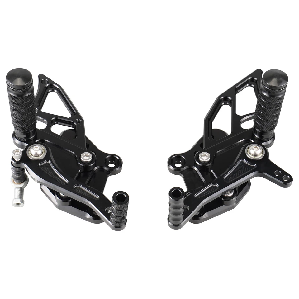 Black Rearsets Kit Racing Rear Sets for Kawasaki Ninja 300/ABS EX300 2013-2015 Foto 2 de 4