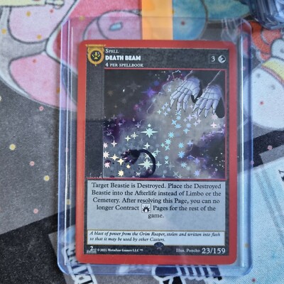 Metazoo - Death Beam 23/159 - Cryptid Nation 2nd Edition Full Holo Karte