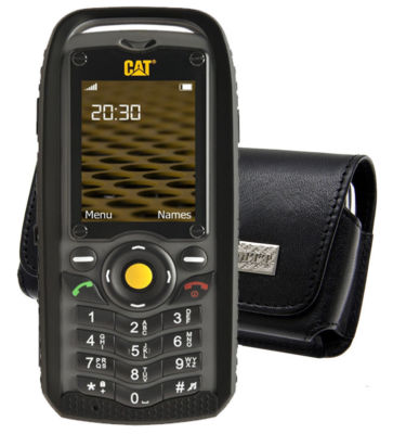 Echt Ledertasche Hülle Quertasche Tasche Handytasche Case Caterpillar CAT B25