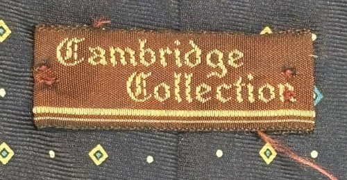 Cambridge Collection Geometric 100% Silk Tie - Picture 6 of 7