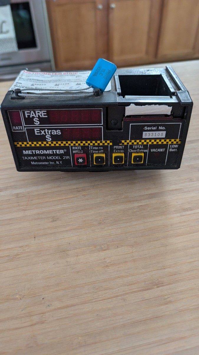 Metrometer Taxi Meter # 21R Device With Receipt Printer | eBay