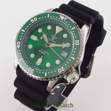 Diving Men's Watch NH35 Movt Green Dial Sapphire Crystal 200M Waterproof 41mm