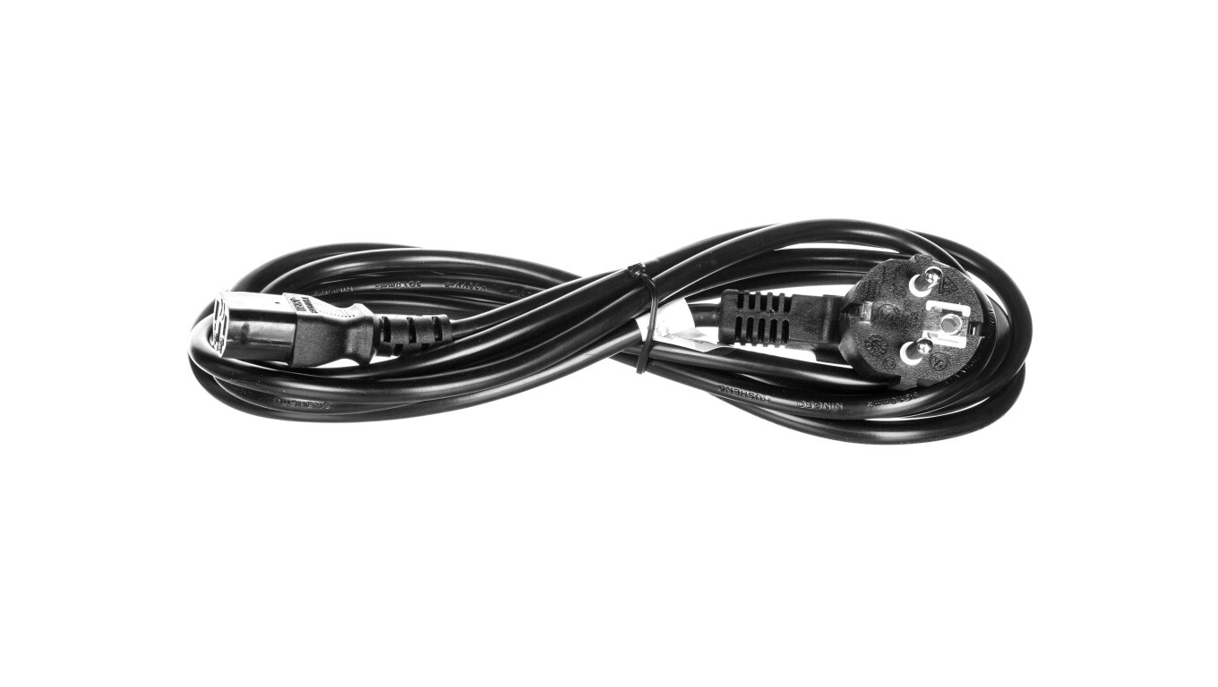 Schuko power cable (type F, CEE 7/7) - IEC C13 3m black 95142 /T2UK