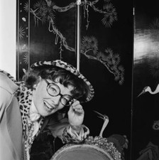 Katharine Hepburn dressed as French fashion designer Coco Chanel i- Old Photo