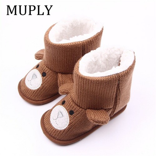 Botas de invierno para bebé, niño pequeño, recién nacido, lindos zapatos de  oso | eBay