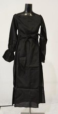 SELMACILEK Women's Off-Shoulder Midi Caftan Side-Slits Dress LV5 Black Large NWT