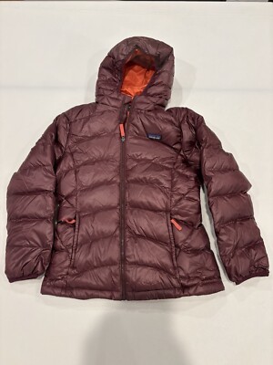 Patagonia Girls  Hi-Loft Down Sweater Hoody XL 14 Kids Dark Current NWT 