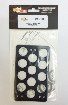 QuickWheel 1/35 T-72B/B1, T-72M4CZ MBT Wheel Mask for Trumpeter 05595/05599