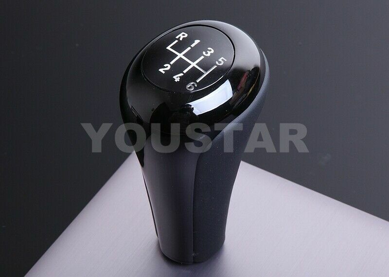 Weighted Italian Leather Gloss Black Shift Knob – Fits BMW 6-Speed Manual (UK Sale)