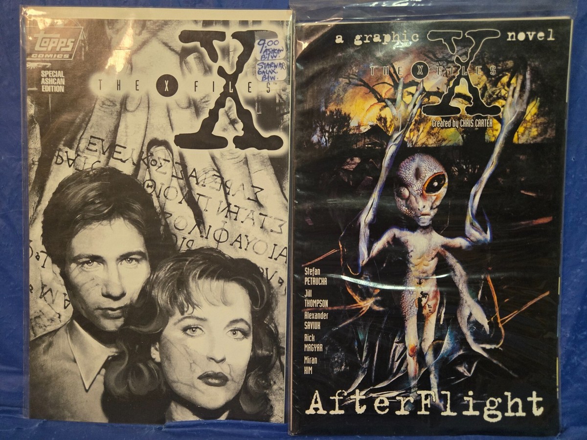 X-Files #1 Special Edition Ashcan Black & White + Afterflight a