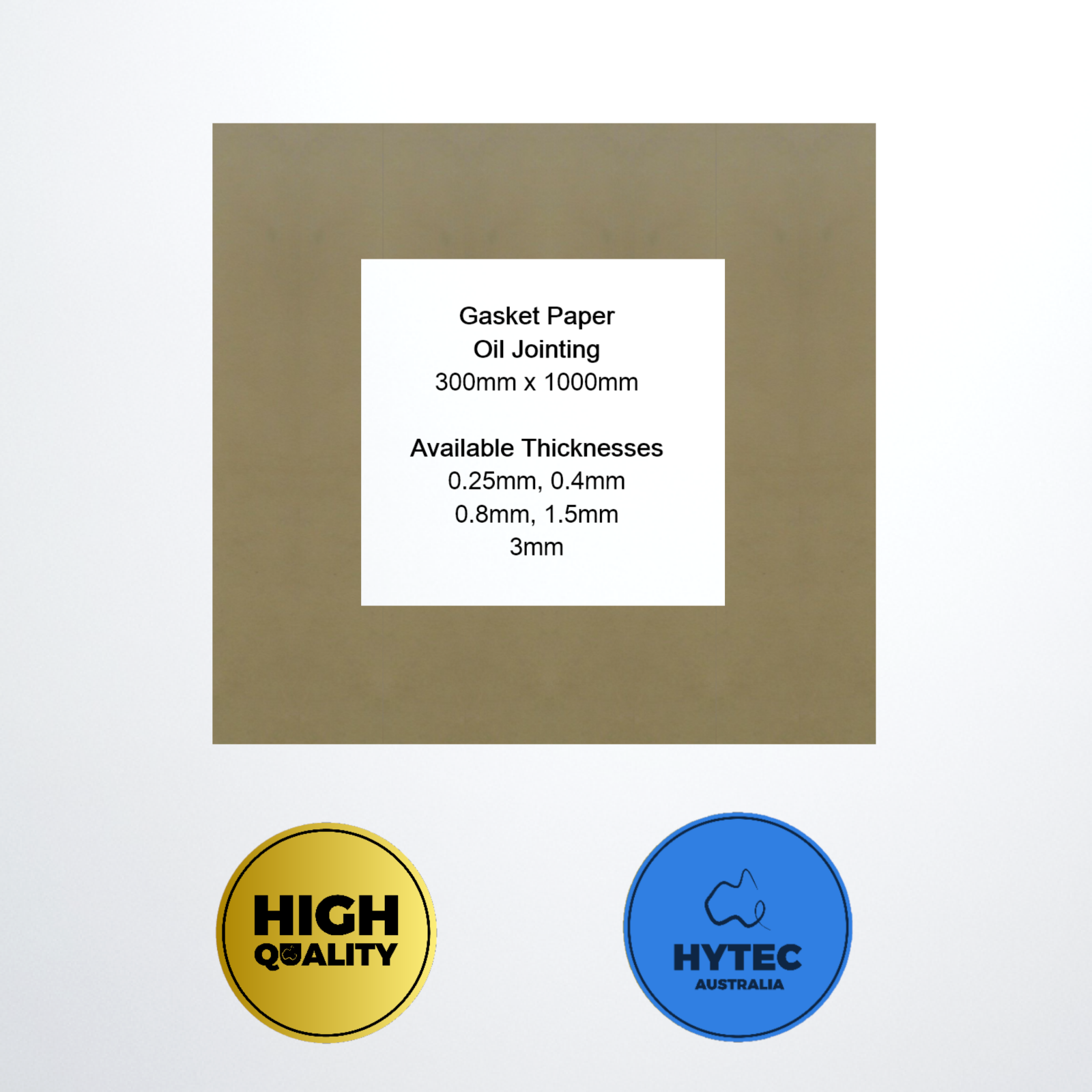 Gasket Paper Oil Jointing 1.5 Mm Thick 1 Metre X 30 Cm DIY Gaskets for