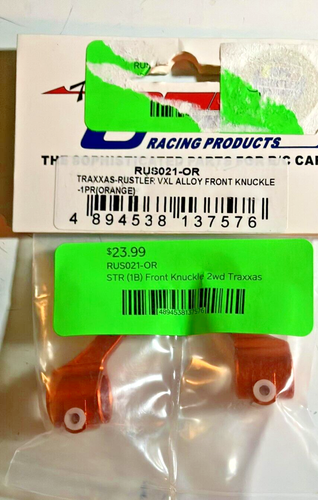 GPM RUS021-OR Aluminum Front Knuckle 1 Pair Orange Rustler Stampede Bandit Rustl - Picture 4 of 9
