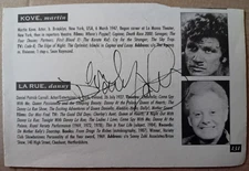 ORIGINAL AUTOGRAPH DANNY LA RUE Drag Entertainer / DINSDALE LANDEN Devenish
