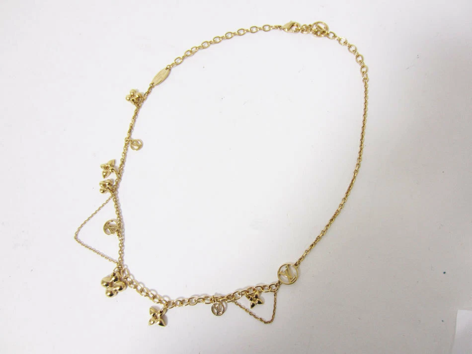 Louis Vuitton Collier Blooming Necklace Ladies' Gold Accessories