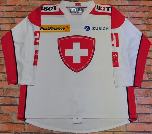 Maillot Ice Hockey Glace Match Porté Ehc Basel Gigon Porté