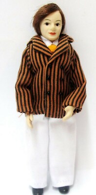 Germaine der Mann in der gestreiften Jacke Tumdee im Maßstab 1:12 Puppenhaus Miniatur VH