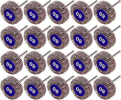 SELEAD Flap Wheel Set Die Grinder Sanding Paint Rust 1/8" Shank For Dremel Rotary Tool