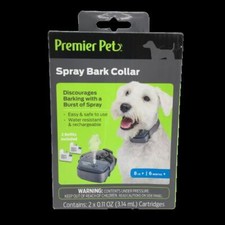 Premier Pet Spray Bark Collar Adjustable Up to 28" Easy Safe Discourages Barking