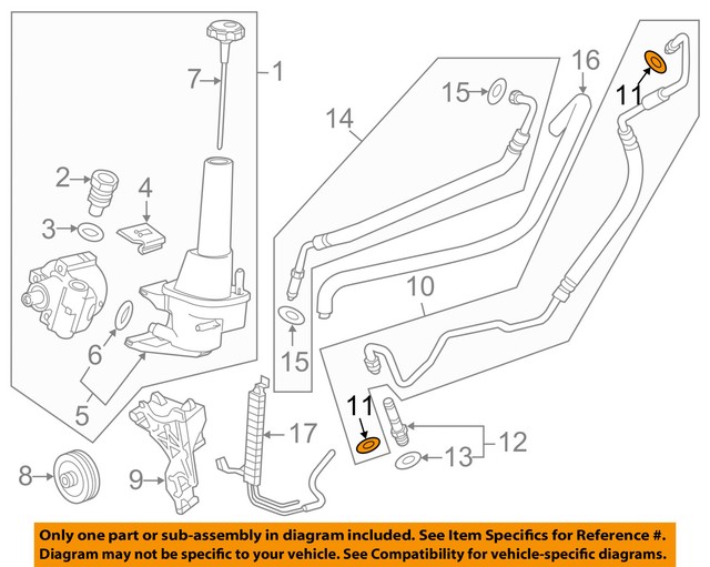 GM OEM Power Steering PumpPressure Line Hose Seal 26001594 eBay