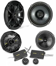 2) KICKER 43CSS654 6.5" Component Speakers + 2) 43CSC654 6.5" 2-Way Speakers