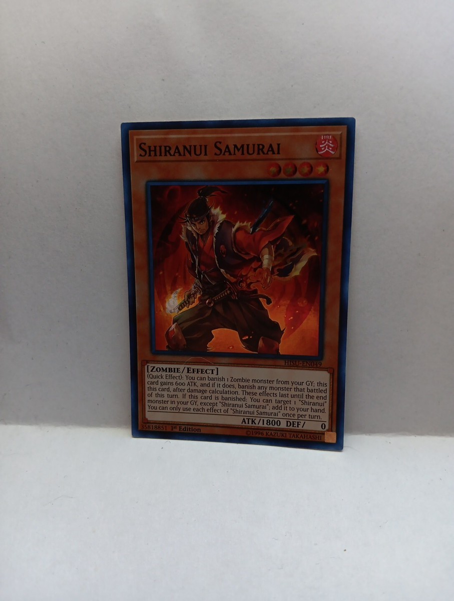 Yu-Gi-Oh! Einzelkarte – Shiranui Samurai (HISU-EN049) – Super Rare, 1. Edition, Aus Hidden Summoners
