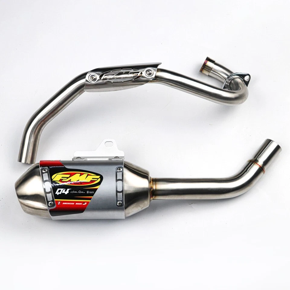 Full System Complete Muffler Exhaust Q4 Stainless For KAWASAKI KLX110 KLX110 R L - Imagem 2 de 4
