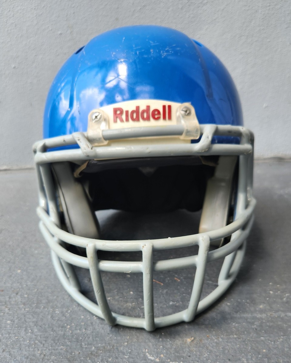 2015 football helmet study Riddell 2015 Victor Youth Football Helmet Sz Medium Blue With Face guard