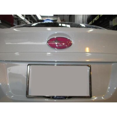 Launsport Custom Pink Ornament Emblem Rear Only For WRX STi VAB