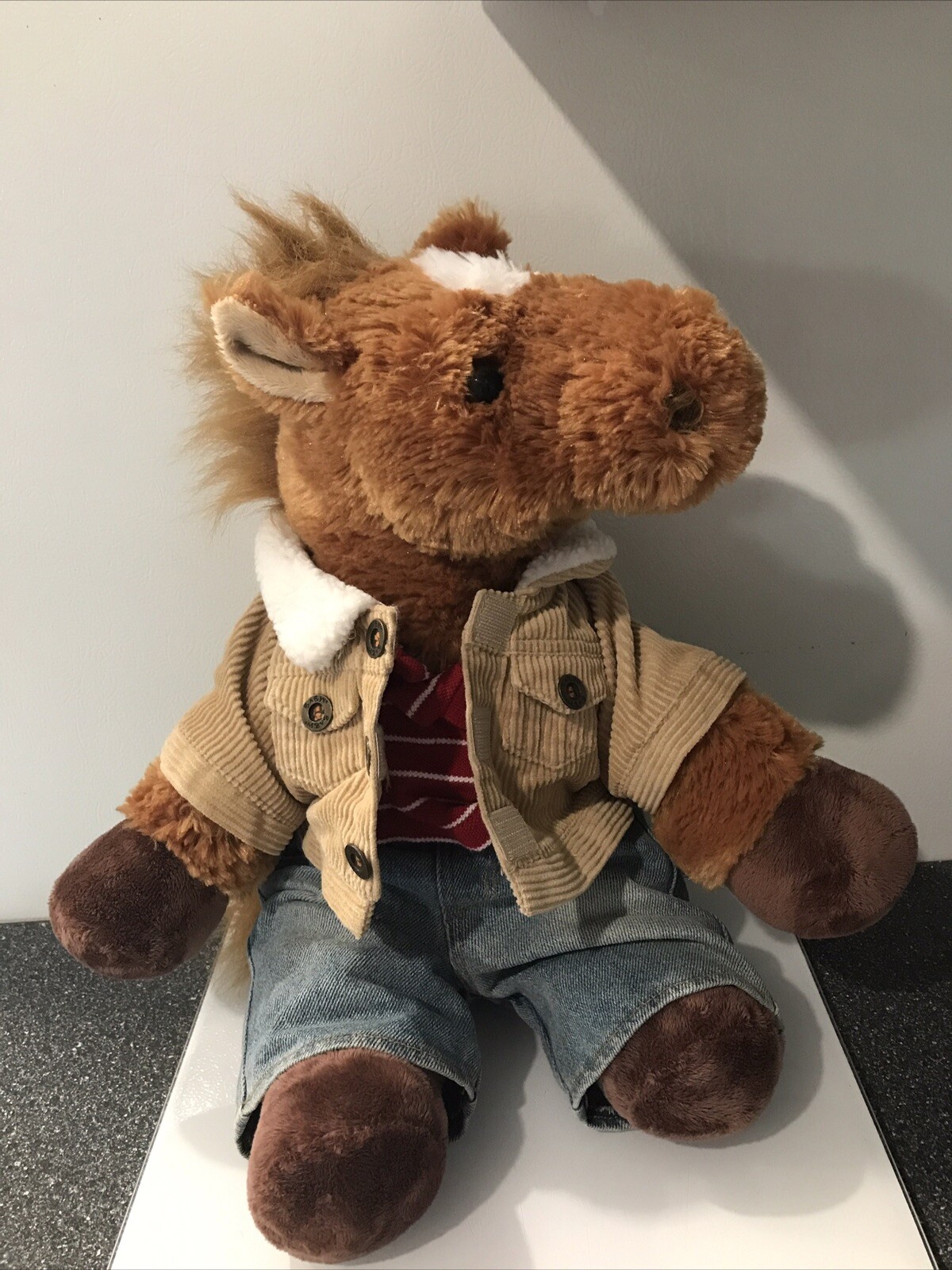 Giacca jeans peluche Aurora Horse BAB Pony 14 pollici