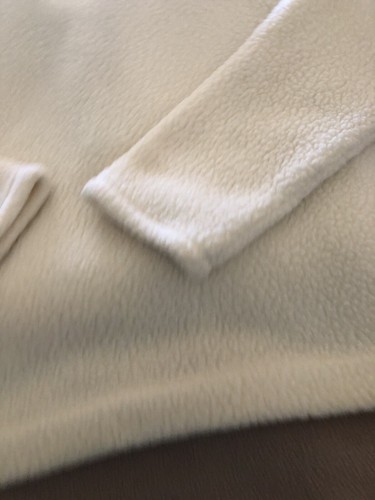 J Crew Women's Sherpa Fleece Half-Zip Pullover Jacket X / Large Teddy Ivory - Picture 10 of 17