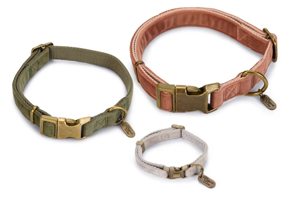 Designed by Lotte Hundehalsband Velura Samt Halsband Hund