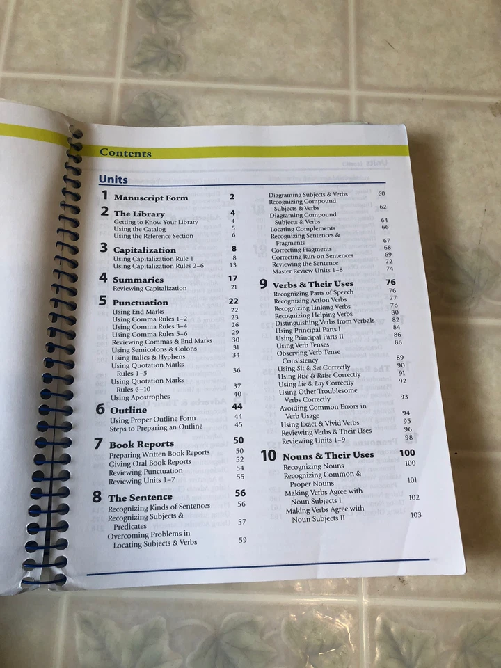 A Beka 8th gr. Grammar and Composition I (1) Work Text teacher Key 5th Edition - Image 2 of 3