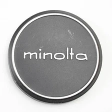 Minolta - 57mm - Black/Silver Metal - Push-On - Front Lens Cap - Japan