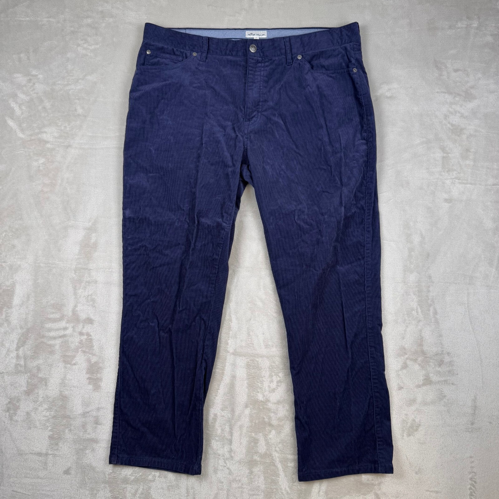 Peter Millar Pants Mens 38x28 Blue Straight Fit Corduroy Chinos Stretch Preppy