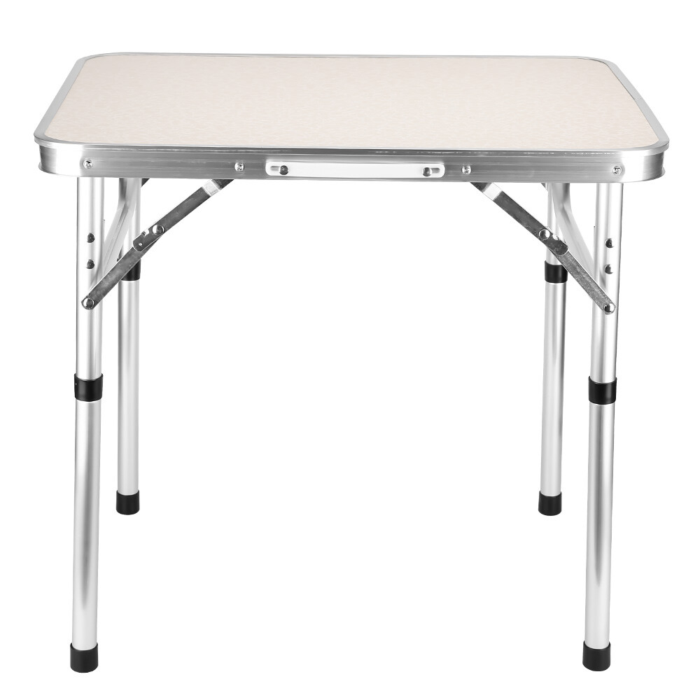 Adjustable Height Portable Camping Table Outdoor BBQ Beach Folding