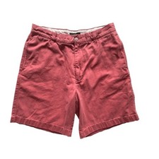 J.Crew Menswear Shorts Casual Chino Flat Front Red Size 33 Terracotta