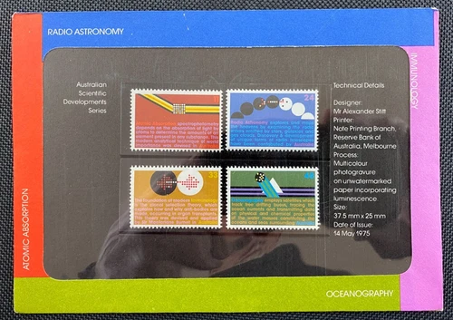1974 Australian Scientific Developments Post Office Stamp Presentation POP Pack