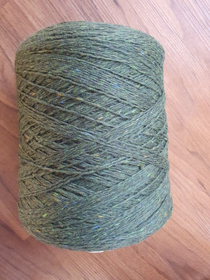 Manifattura Sesia SCOT   100% Wolle Tweed Dunkelgrün   Nm 2.8   1,03 kg Netto