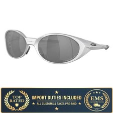 Oakley Eye Jacket Redux Silver Frame Prizm Black Polarized Lenses High Bridge