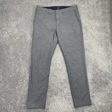 J Crew Oarsman Pants Mens 32x30 Gray Oxford Tech 484 Slim Fit Chino