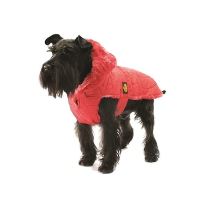 Fashion Dog Steppmantel für Hunde - Rot Hundemantel Hundejacke Wintermantel Hund