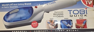 Tobi Quick Handheld Fabric Steamer   Removes Wrinkles & Odors   As Seen on TV