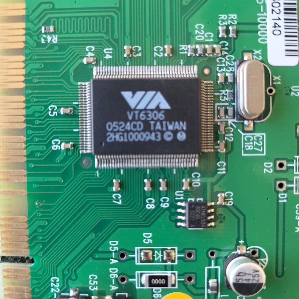 Controller FireWire 3 Porte VIA VT6306 Fire II IEEE 1394 Hamlet HFWCI A Card - Immagine 4 di 4