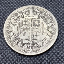 Victoria, Half crown, 1889, circulated condition. 