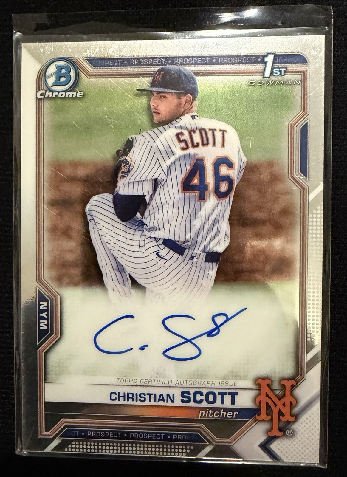 2021 Bowman Draft - Chrome Draft Pick Autographs Christian Scott #CDA-CS (AU)