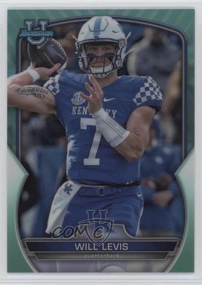 2022 Bowman U Chrome Aqua Refractor 153/299 Will Levis #5 pe8