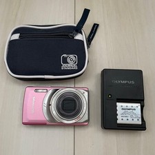 Olympus -7010 Pink Compact Digital Camera Good Condition Light Scratches