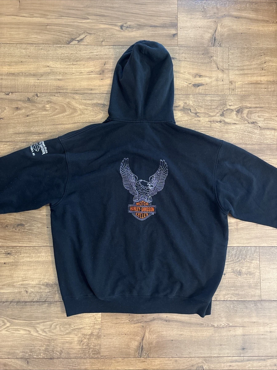 harley davidson zip up hoodie products for sale | eBay