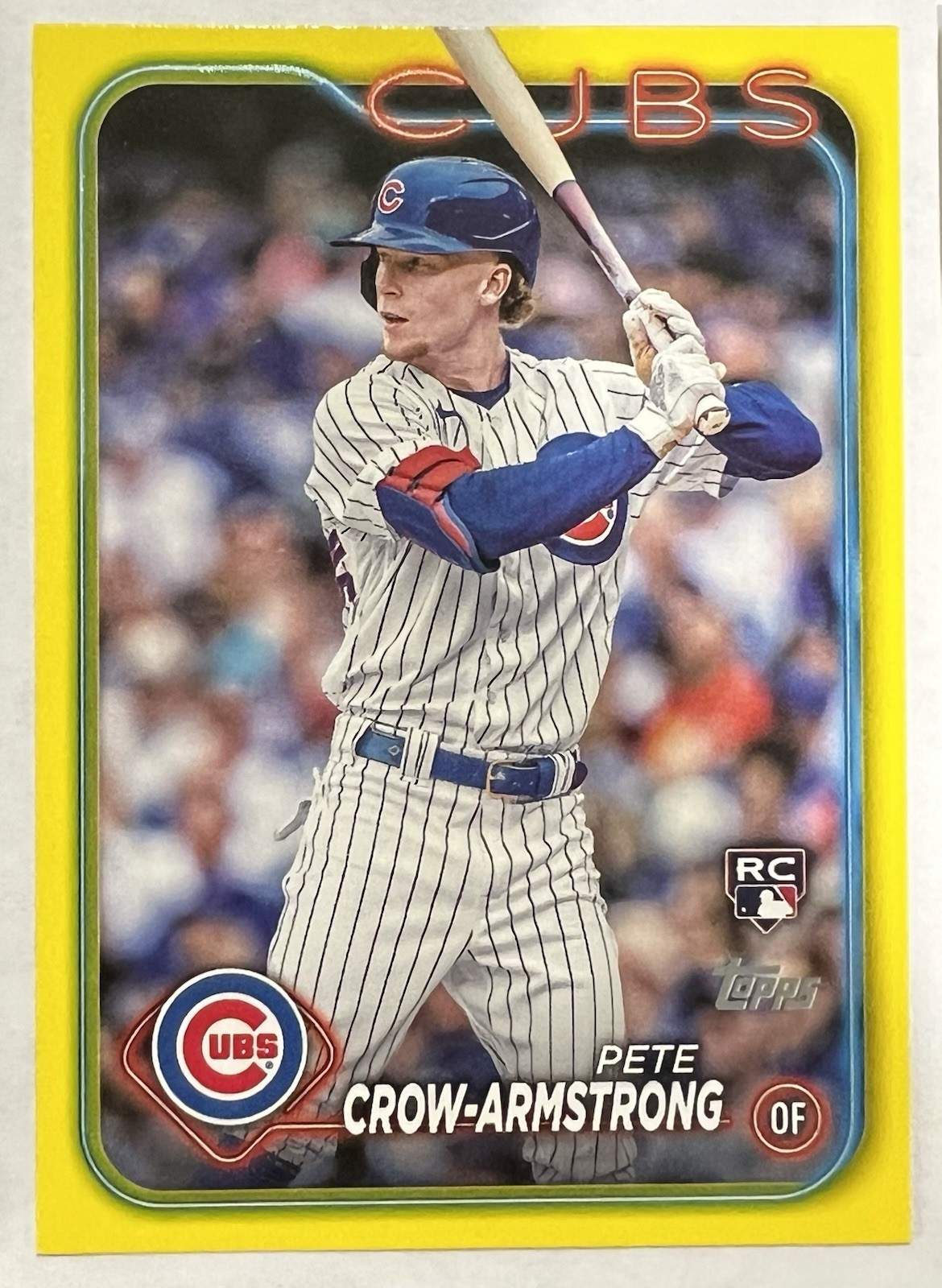 2024 Topps Series 2 - Pete Crow-Armstrong #407 Yellow (RC)
