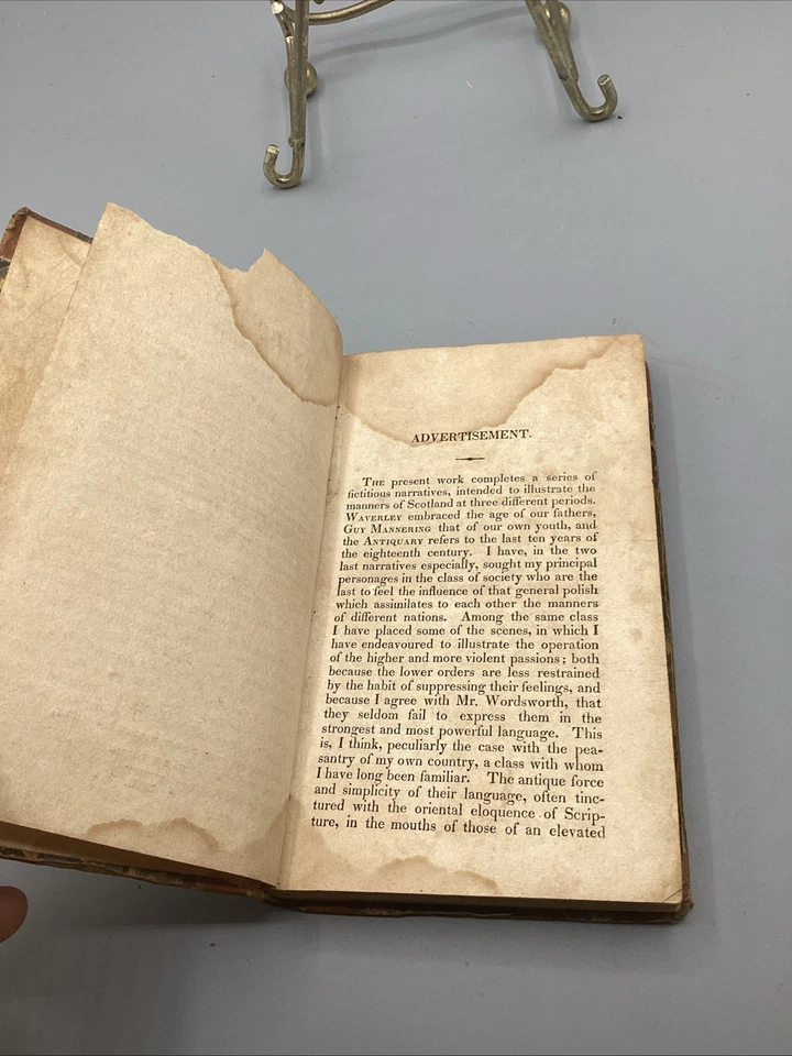 Sir Walter Scott, The Antiquary, 1816 publication -Vol.1-*RARE* Foto 4 de 4